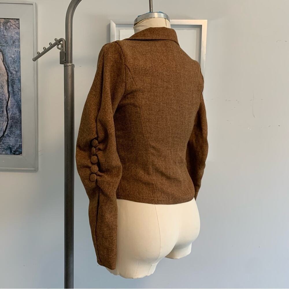 Vintage 90s–2000s Event Jacket – Made in USA – Brown Tailored Blazer – Size S - Picture 3 of 9